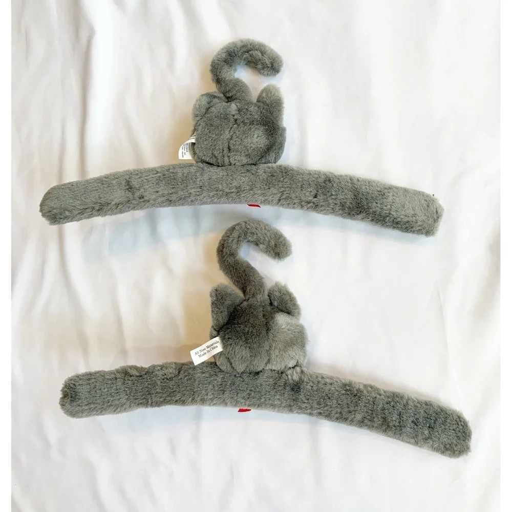 Husky Plush Children's Clothes Hangers Grey